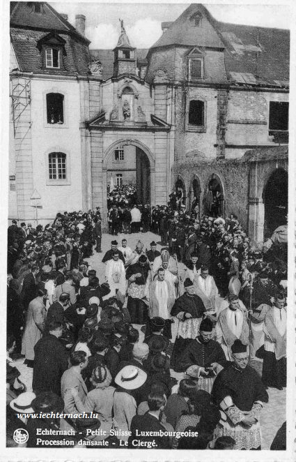 view old postcards of the dancing procession